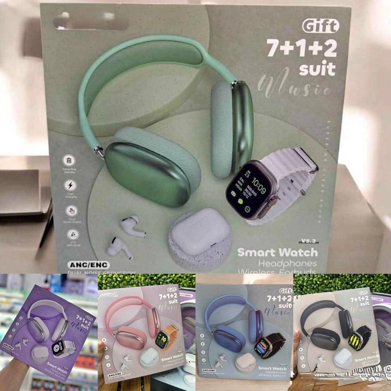 COMBO K32 RELOJ, AIRPODS,DIADEMA,7PULSOS