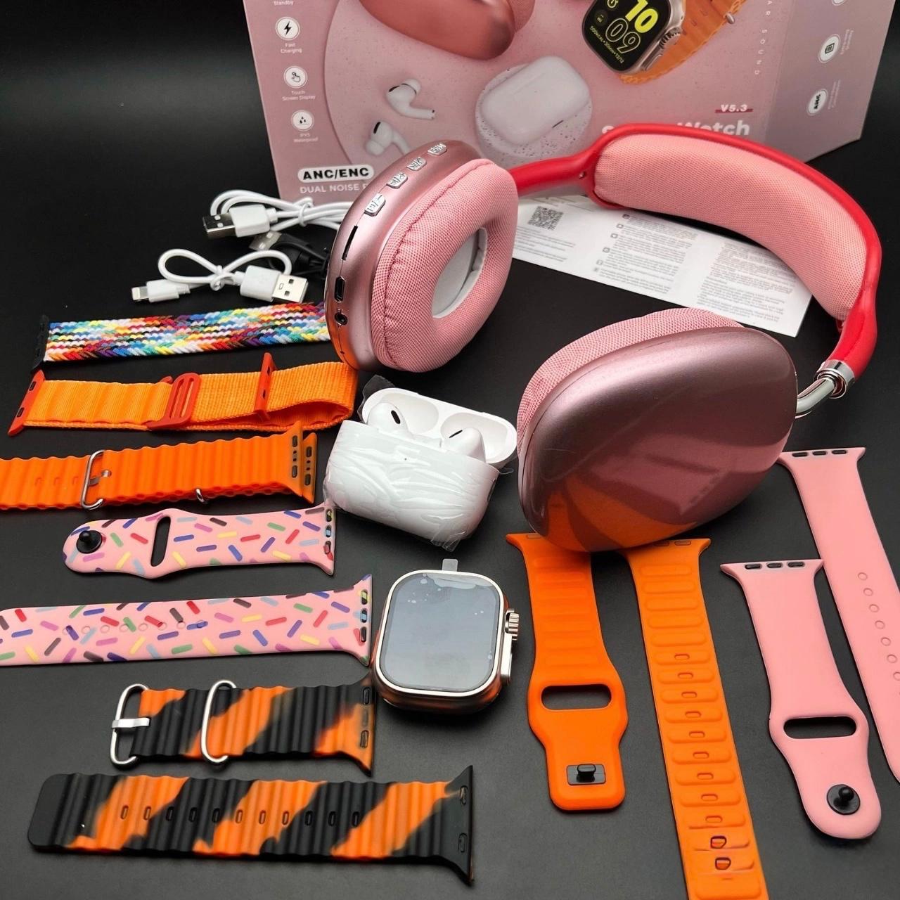 COMBO K32 RELOJ, AIRPODS,DIADEMA,7PULSOS