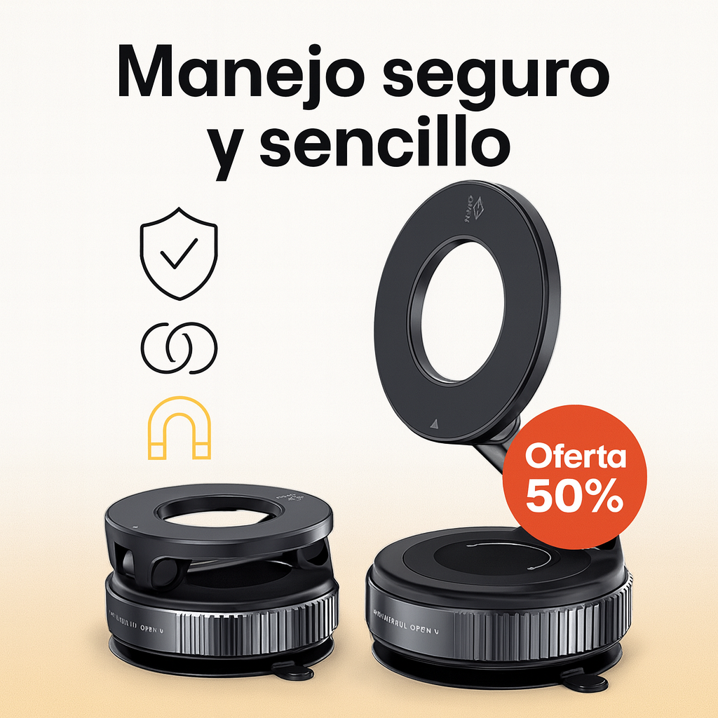Soporte Magnético 360° Multiusos – Firme, elegante y siempre en su lugar