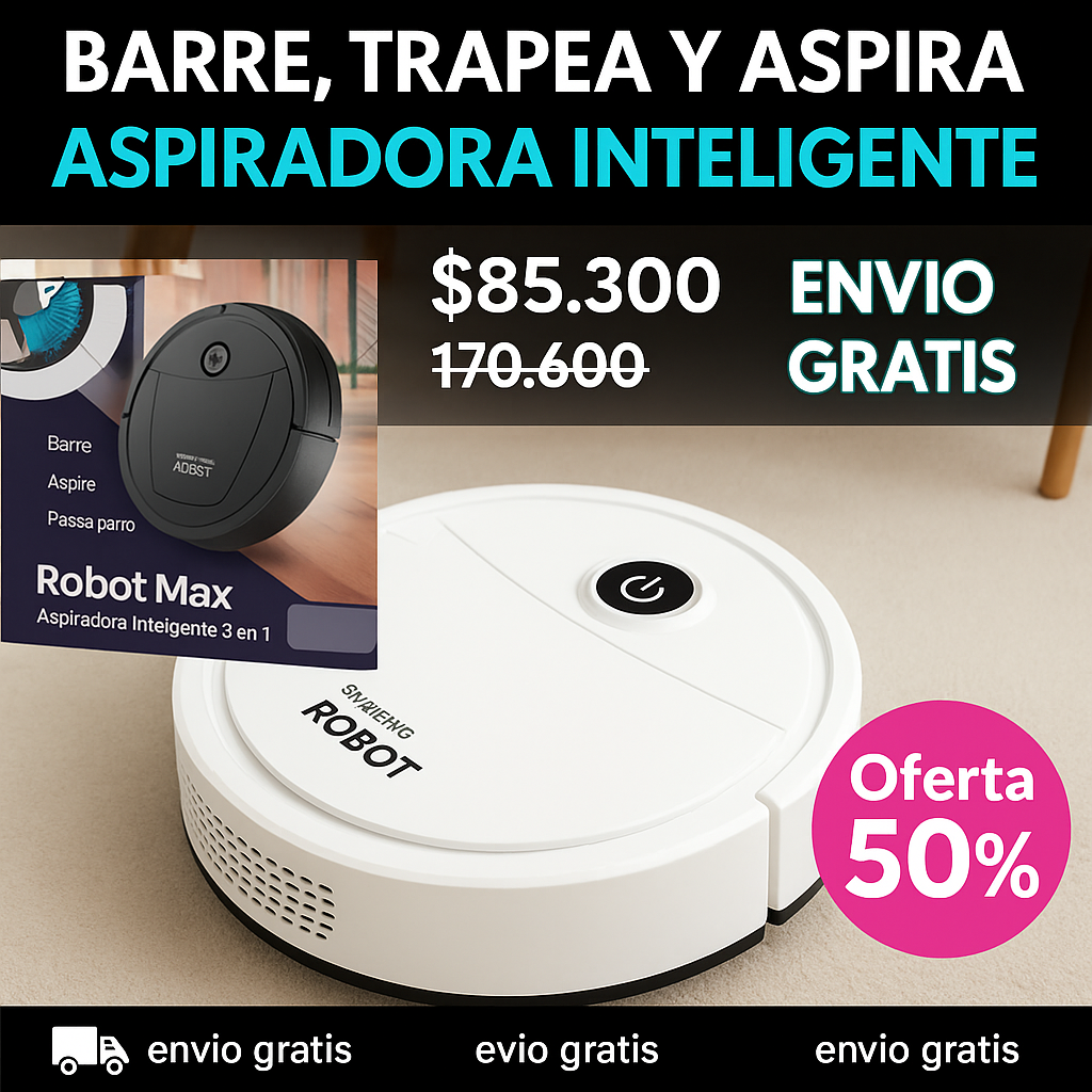 Sweepin Robot™ – El asistente inteligente que limpia tu hogar sin esfuerzo