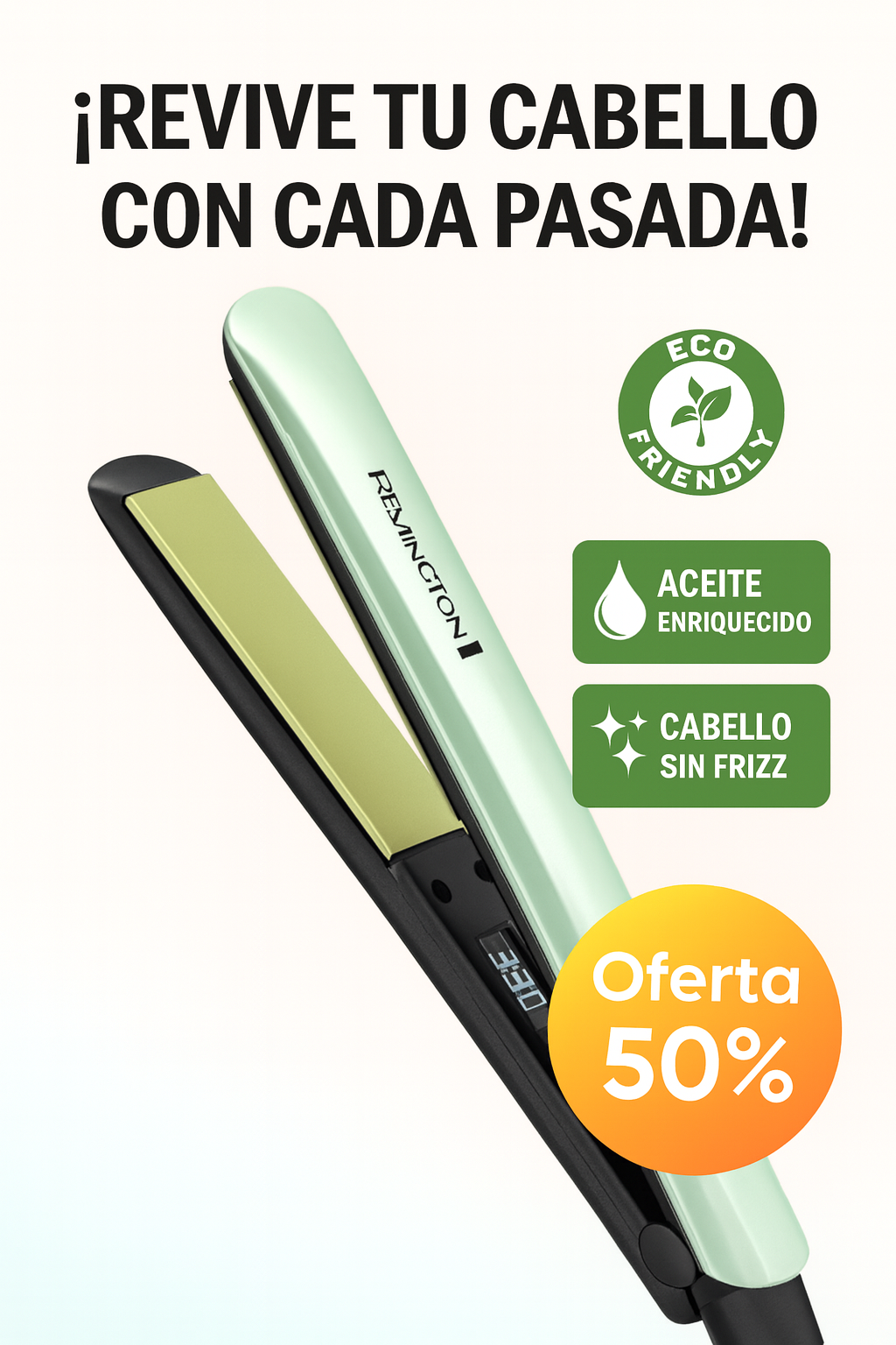 Plancha De Cabello Remington de Aguacate