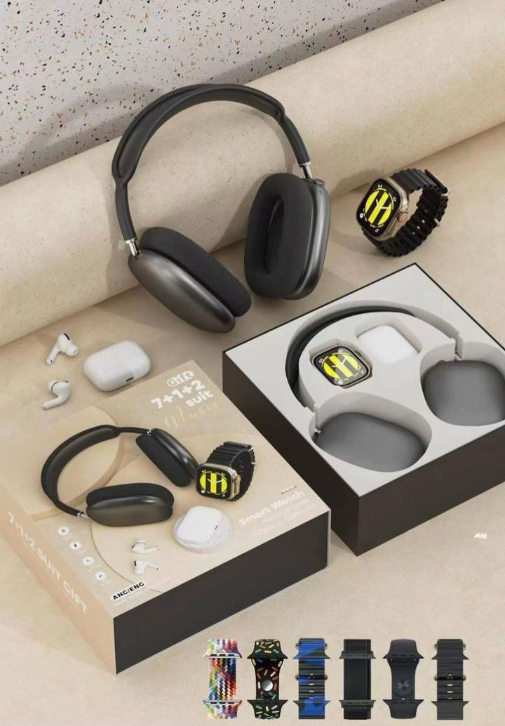 COMBO K32 RELOJ, AIRPODS,DIADEMA,7PULSOS