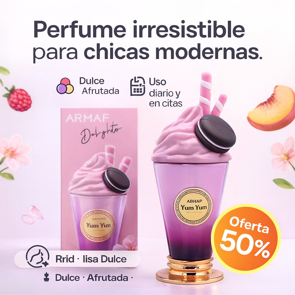 💗 Yum Yum – El perfume dulce que te roba miradas desde el primer segundo