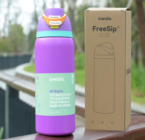 Owala 32 oz: El termo que mantiene tu bebida fría y tu estilo intacto.