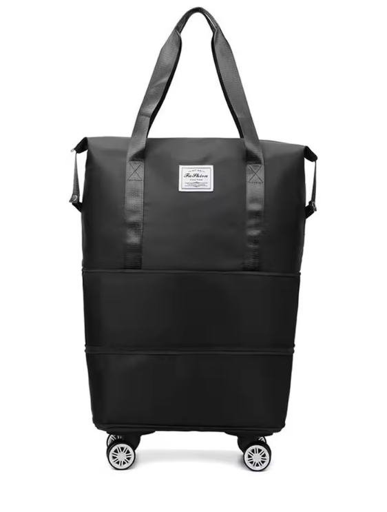 Bolso Plegable con Ruedas 3 en 1 – NEGRO
