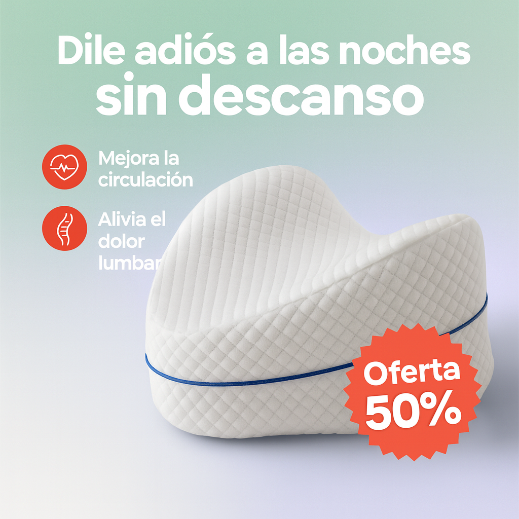 ✨ Almohada Ortopédica para Piernas y Rodillas – ¡Descansa Mejor y Cuida tu Postura!