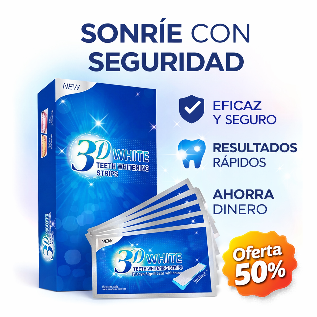 Tiras Blanqueadoras Dentales 3D White